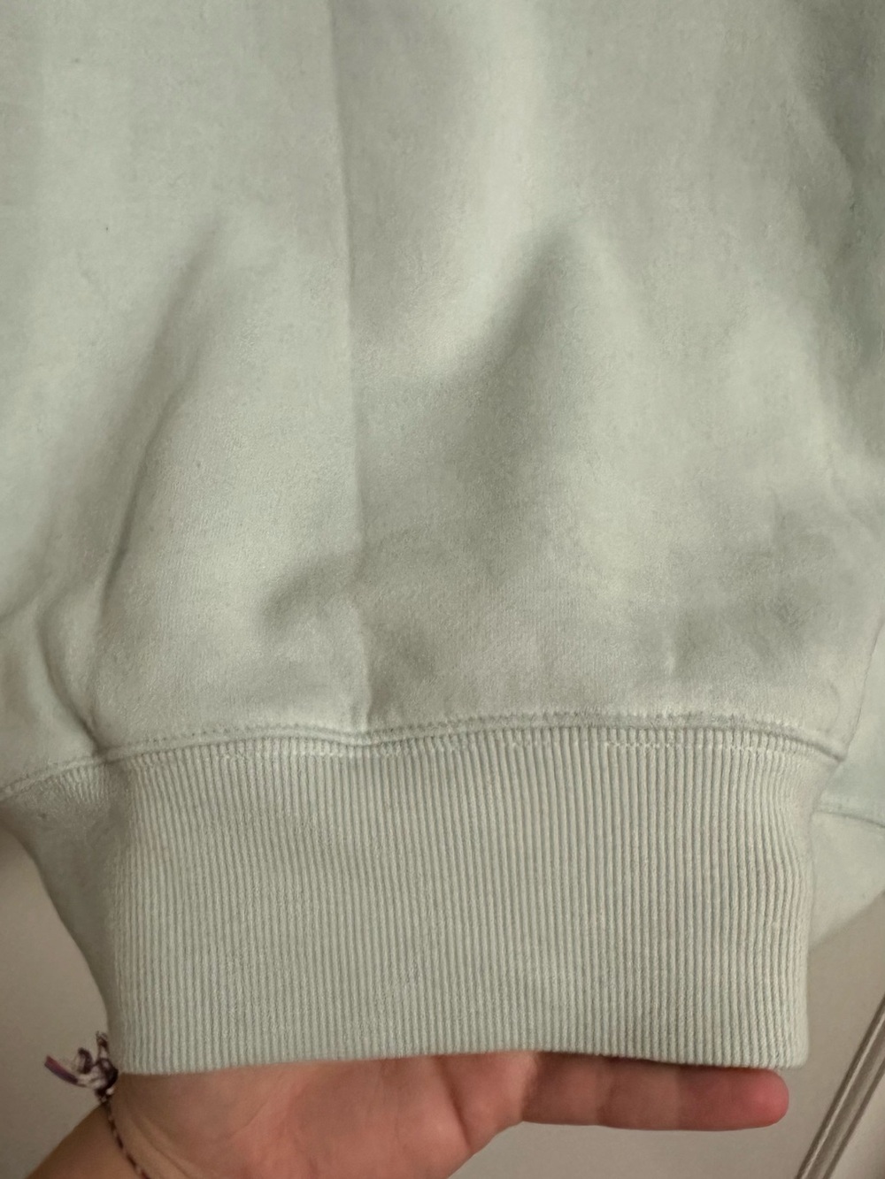 Women’s Best Ever Hoodie Size L Sage Green Fleece Pullover Sweatshirt Top NWOT - Picture 6 of 7